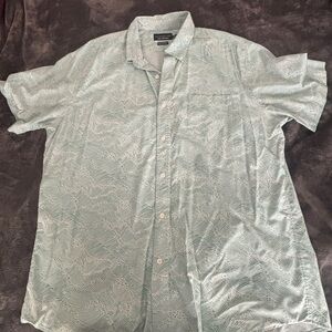 Southern Tide x Reyn Spooner Performance Shirt — XL — Mint Wave Print